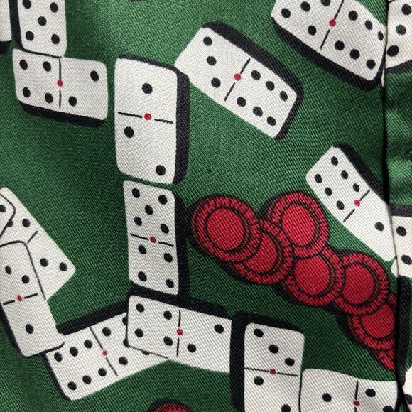 Domino Tile Game Night Vest Mens Small Unbranded Poker Chip Casino Core RARE - Picture 5 of 9
